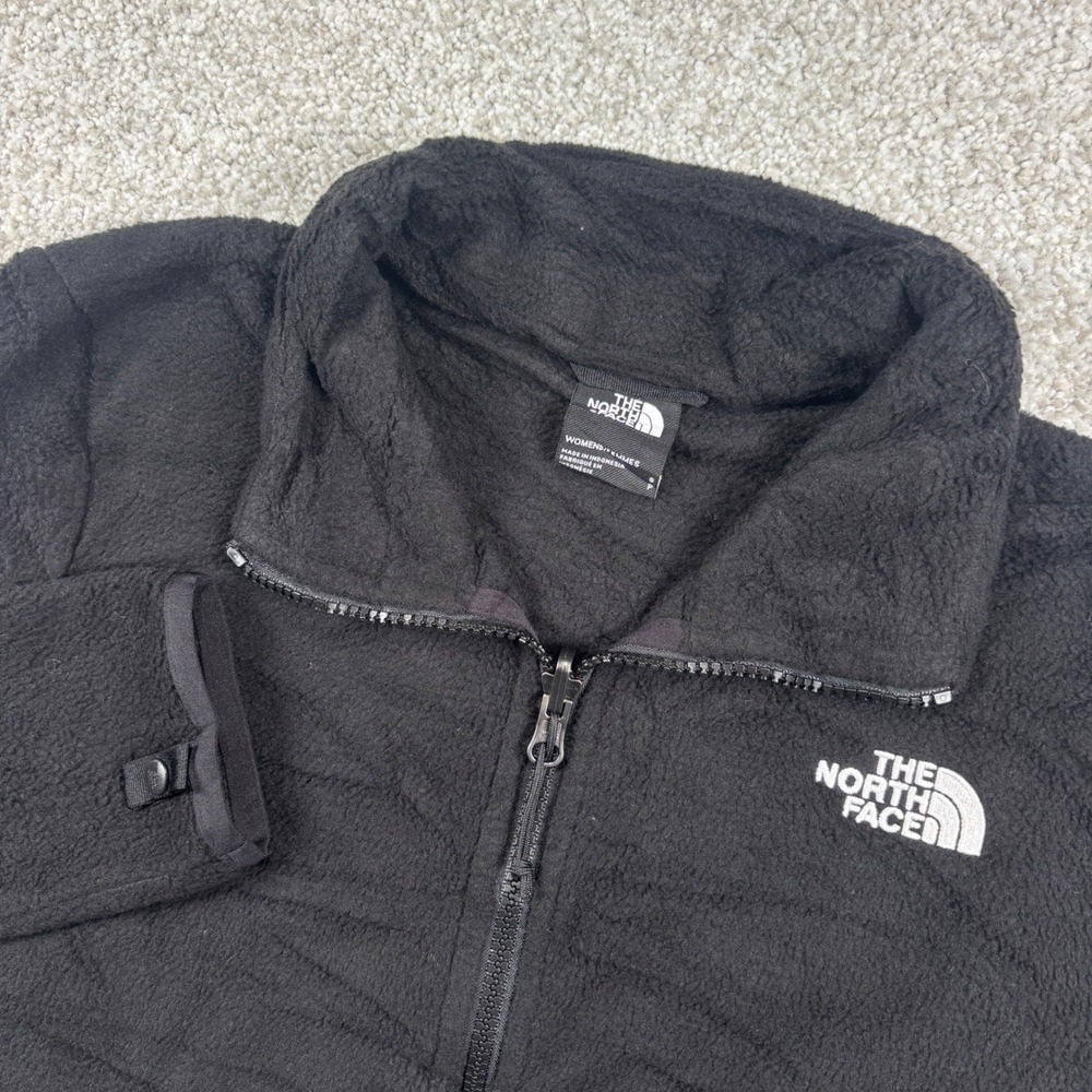 The North Face Fleece Jacket Womens Small Black Full Zip High Pile Osito